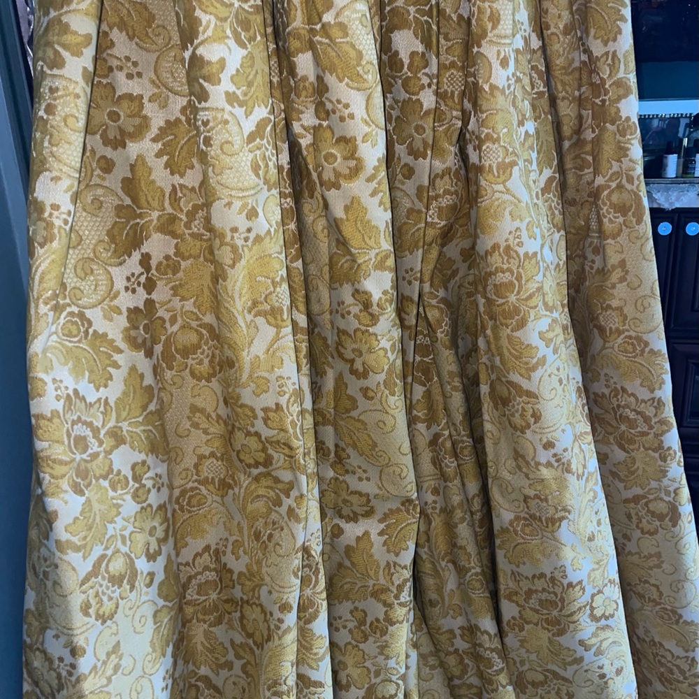 3 Perma Prest VTG MCM Custom Pinch Pleat Weighted Drapes -